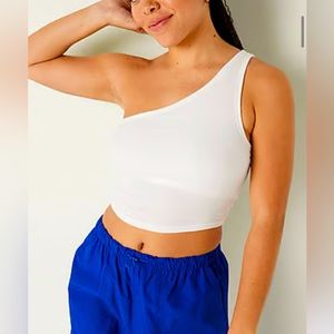 One Shoulder Crop Top